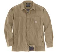 Carhartt Fleece Lined Snap Front Camisa, Caqui, Talla L
