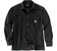 Carhartt Fleece Lined Snap Front Camisa, negro, Talla XXL