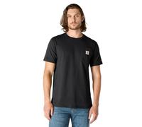 Carhartt Force - Camiseta de manga corta con bolsillo para hombre, ajuste relajado, peso medio, Negro -, Large