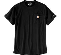 Carhartt Force Relaxed Fit Midweight Short Sleeve Pocket Camiseta, negro, Talla M