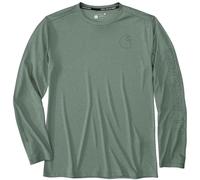 Carhartt Force Sun Defender™ Long-Sleeve Logo Graphic Long-Sleeve Camisa funcional, verde, tamaño L para Hombres