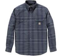 Carhartt Fort Loose LS Plaid Camisa, Azul, Talla 2XL