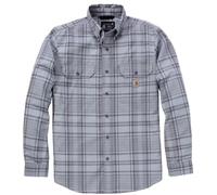 Carhartt Fort Loose LS Plaid Camisa, gris, Talla 2XL
