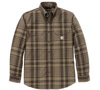 Carhartt Fort Loose LS Plaid Camisa, marrón, Talla S