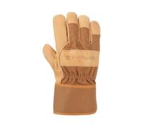 Carhartt Guante de seguridad de cuero sintético Duck para hombre, marrón, mediano