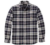 Carhartt Hamilton Relaxed LS Plaid Camisa, Azul marino/blanco, Talla S