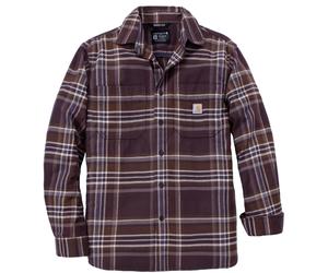 Carhartt Hamilton Relaxed LS Plaid Camisa, Púrpura oscuro/morado, Talla M