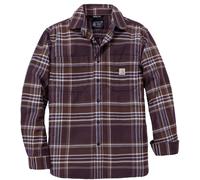 Carhartt Hamilton Relaxed LS Plaid Camisa, Púrpura oscuro/morado, Talla XXL