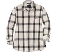 Carhartt Heavyweight Twill Camisa de dama, Blanco/Negro, Talla XL