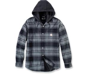 Carhartt Herren Flannel Fleece Hemdjacke, Elm - Grau, XXL, 105621
