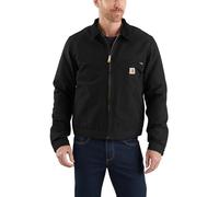 Carhartt, Hombre, Detroit Chaqueta En Lona De Algodón Con Forro Cálido, Ajuste Ligeramente Holgado, Negro, XXL