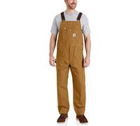 Carhartt Workwear Peto para hombre – lona de algodón, corte ligeramente holgado Marrón W34/L34