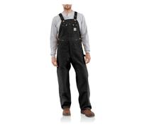 Carhartt, Hombre, Peto En Algodón De Lona, Corte Ligeramente Holgado, Negro, W32 / L34