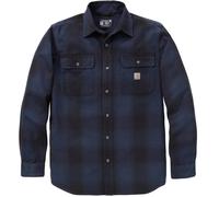 Carhartt Hubbard Loose LS Plaid Camisa, azul/negro, Talla L