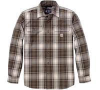 Carhartt Hubbard Loose LS Plaid Camisa, marrón/gris, Talla L