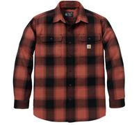 Carhartt Hubbard Loose LS Plaid Camisa, rojo/negro, Talla M