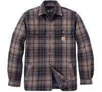 Carhartt Hubbard Plaid Shirt Chaqueta, gris/beige, Talla 2XL
