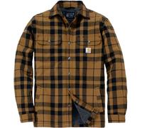 Carhartt Hubbard Plaid Shirt Chaqueta, Marrón claro/negro, Talla S
