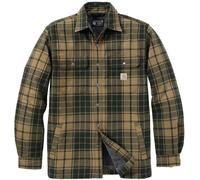 Carhartt Hubbard Plaid Shirt Chaqueta, Oliva/gris, Talla XL