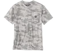 Carhartt Irvine Relaxed Camo Camiseta, Gris/Blanco, Talla XL