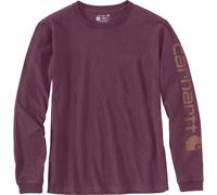 Carhartt Ladies Longsleeve Workwear Logo L/S T-Shirt Blackberry Heather S