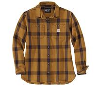Carhartt Camisa de señora de sarga pesada L/S Plaid Shirt Carhartt® Marrón XL