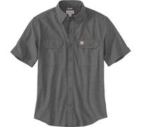 Carhartt Loose Fit Midweight Chambray Camisa de manga corta, gris oscuro, Talla S