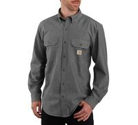 Carhartt Workwear Camisa Loose Chambray – Manga larga, ajuste holgado, peso medio – Negro XXL