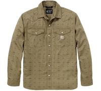 Carhartt Montana Bozeman Relaxed Plaid Camisa, Caqui, Talla S