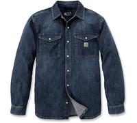 Carhartt Camisa Wyatt denim manga larga con botones a presión Azul XXL Hombre