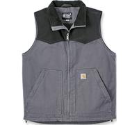 Carhartt Montana Rugged Flex Relaxed Fit Duck Chaleco, gris/negro, Talla L