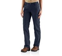 Carhartt Pantalón de trabajo Rugged Professional en lona, Loose Fit Para Mujer, Azul marino, W4