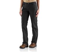 Carhartt Pantalón de trabajo Rugged Professional lona corte holgado para mujer Negro Talla 2
