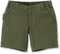 Carhartt Pantalones cortos de mujer Relaxed Fit Canvas Work Short Basil W14/REG