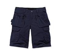 Carhartt Pantalones cortos Steel Multipocket - Ripstop, multibolsillos, relajado Azul marino W32