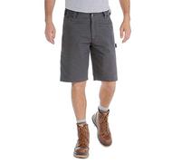 Carhartt Pantalones cortos utilitarios de trabajo Rugged Flex en lona, Relaxed Fit Para Hombre, Azul Shadow, W40