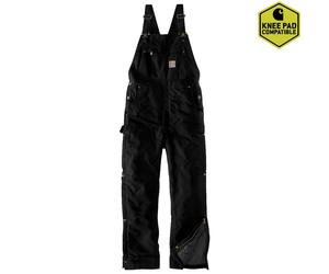 Carhartt Peto Dungarees Firm Duck Insulated Negro XL