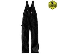 Carhartt Peto Dungarees Firm Duck Insulated Negro XXL