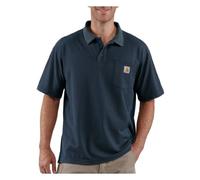 Carhartt Polo de manga corta de peso medio con bolsillo para hombre, marino, XX-Large