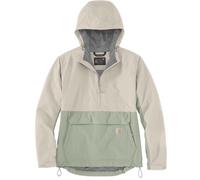 Carhartt Rain Defender Loose Fit Lightweight Packable Chaqueta de dama, blanco/verde, Talla S