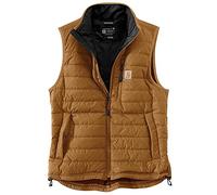 Carhartt Chaleco Gilliam Aislante ligero, ajuste relajado, Rain Defender Marrón XL para hombre