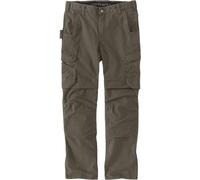 Carhartt Relaxed Fit Straight Steel Rugged Flex Ripstop Double-Front Cargo Pantalón, asfalto, Talla 38/30