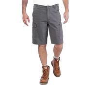 Carhartt Rigby Rugged Cargo Short, Pantalones Cortos Hombre, Gris (Shadow), 32W