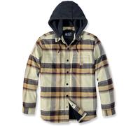 Carhartt Rugged Flex Flannel Fleece, chaqueta textil M male Marrón Oscuro/Amarillo Claro/Negro