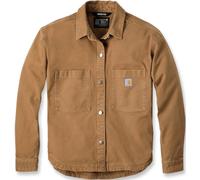 Carhartt Rugged Flex Loose Fit Heavyweight Duck Camisa de mujer, marrón, Talla XS