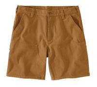 Carhartt Rugged Flex - Pantalón corto de trabajo para hombre, ajuste relajado, doble frente, Carhartt Brown, 38