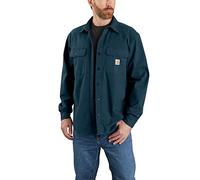 Carhartt Rugged Flex Relaxed Fit Canvas Fleece Lined Snap Front Shirt Jac Rugged Flex® Relaxed Fit Canvas Fleece Lined Snap-Front Shirt Jac Hombre (Pack de 1)