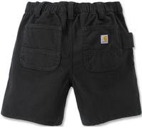 Carhartt Rugged Flex Relaxed Fit Canvas Work Pantalones cortos para damas, negro, Talla 18