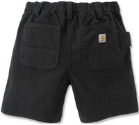 Carhartt Rugged Flex Relaxed Fit Canvas Work Pantalones cortos para damas, negro, Talla 2