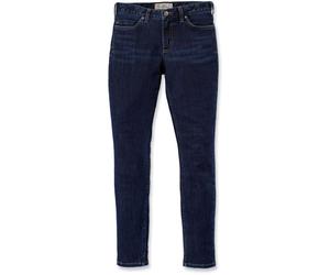 Carhartt Rugged Flex Slim-Fit Layton Pantalones de señoras flacas, azul oscuro, Talla 36